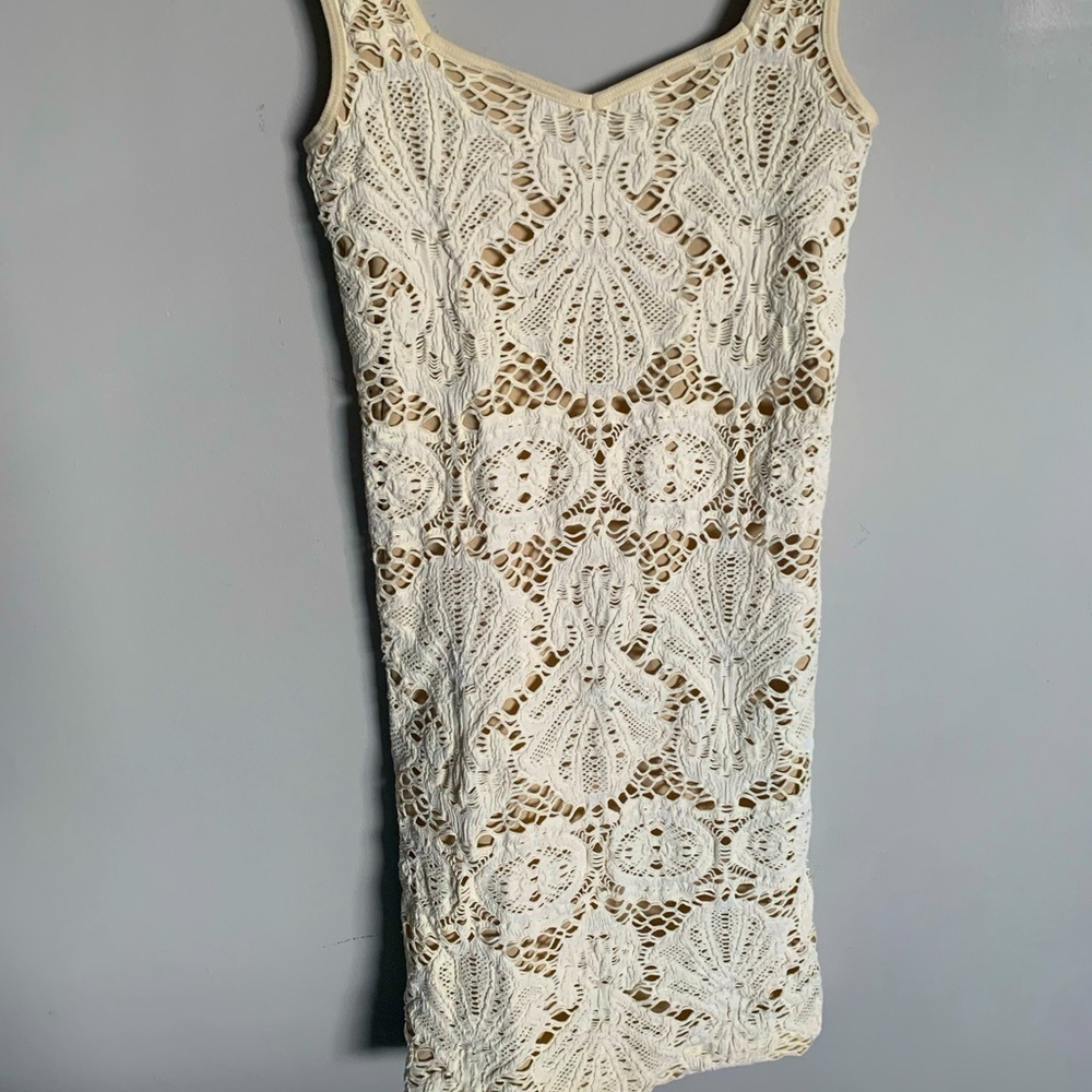 FREE PEOPLE Lacy Cream dress